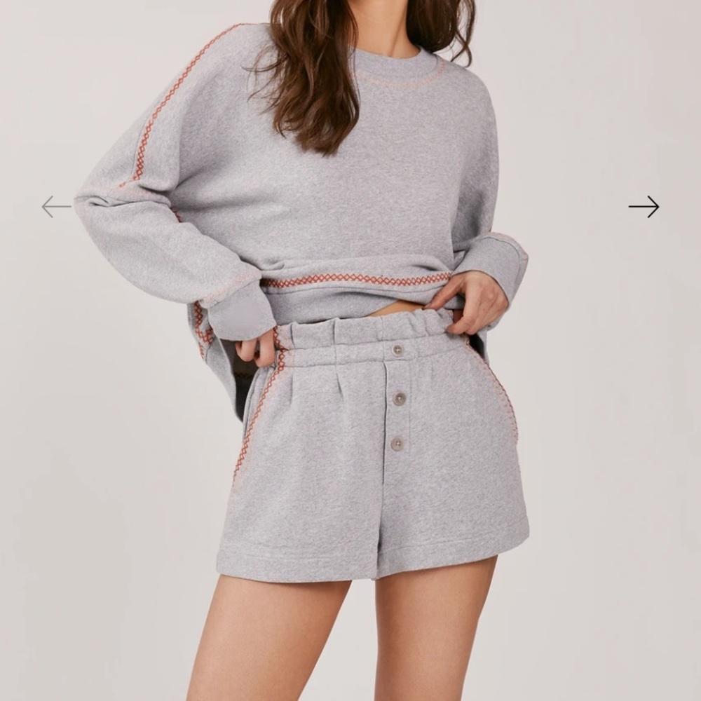 Something Navy French Terry Cotton Sweat Set